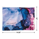 Jumbo Pouch Keep On Dreaming Watercolor Design Colorful Recycled Material Jumbo Zipper Folder | 14.25" x 10"