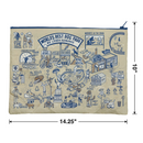 Jumbo Pouch World's Best Dog Park No Leash Required Recycled Material Jumbo Zipper Folder | 14.25" x 10"