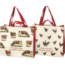 Jumbo Tote Rise & Shine Mother Cluckers Double-Sided Extra Large Shopping Tote Bag