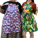 Just A Girl Staring At A Dinner Asking It To Cook Itself Funny Cooking and BBQ Apron 2 Pockets Adjustable Strap 100% Cotton | Gift for Her