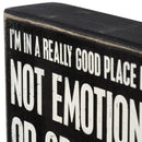 Just On The Couch With My Dog Box Sign | Classic Wooden Sign Display | 8" x 8"