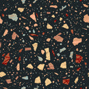 Multicolored Dots on Black Background Wallpaper
