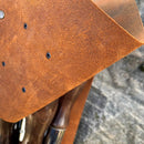 “Quiver Max" Camping Accessories BBQ Skewers Set  in a Leather Case, 9 items