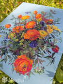 Sunlit Petals K-270 Counted Cross-Stitch Kit