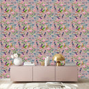 Flowers and Birds Ethnic Style Wallpaper