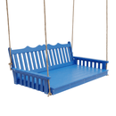 Keystone Amish Co. 4 Foot York Recycled Plastic Swing Bed, Blue
