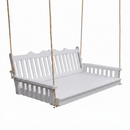 Keystone Amish Co. 6 Foot York Recycled Plastic Swing Bed, Bright White
