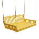 Keystone Amish Co. 4 Foot York Recycled Plastic Swing Bed, Lemon Yellow