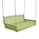 Keystone Amish Co. 6 Foot York Recycled Plastic Swing Bed, Tropical Lime