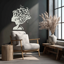Hair Stylist Metal Wall Art - Steel Wall Decor for Salons and Studios - KAF004