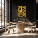 Tiger Face Metal Wall Art - Steel Wall Decor for Home and Office - KAF005