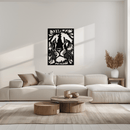 Tiger Face Metal Wall Art - Steel Wall Decor for Home and Office - KAF005
