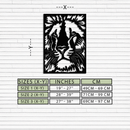 Tiger Face Metal Wall Art - Steel Wall Decor for Home and Office - KAF005