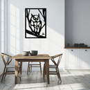 Owl Metal Wall Art - Steel Wall Decor for Home and Office - KAF006