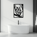 Owl Metal Wall Art - Steel Wall Decor for Home and Office - KAF006