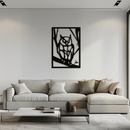 Owl Metal Wall Art - Steel Wall Decor for Home and Office - KAF006