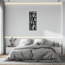 Bamboo Panel Metal Wall Art - Steel Wall Decor for Home and Office - KAF011
