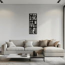 Bamboo Panel Metal Wall Art - Steel Wall Decor for Home and Office - KAF011