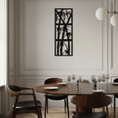 Bamboo Panel Metal Wall Art - Steel Wall Decor for Home and Office - KAF011