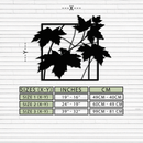 Maple Leaf Metal Wall Art - Steel Wall Decor for Home and Office - KAF012