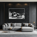 Mountain Moose Metal Wall Art - Steel Wall Decor for Home and Cabin - KAF020