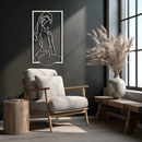 Minimalist Woman Line Art Metal Wall Decor - Modern Steel Wall Art - KAF022
