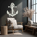 Nautical Anchor Metal Wall Art - Steel Wall Decor for Home and Office - KAF044