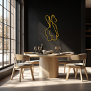 Abstract Female Line Art Metal Wall Decor - KAF082