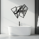 Abstract Tree Branch Metal Wall Art - Modern Geometric Steel Decor - KAF088