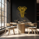 Mandala Elephant Metal Wall Art - Intricate Elephant Head Decor - KAF105