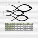Minimalist Fish Metal Wall Art – Modern Coastal Decor - KAF139