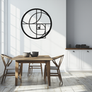 Golden Ratio Circular Metal Wall Art - Fibonacci-Inspired Geometric Design - KAF145