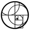 Golden Ratio Circular Metal Wall Art - Fibonacci-Inspired Geometric Design - KAF145
