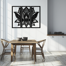 Mandala Lotus Metal Wall Art - Elegant & Spiritual Home Decor - KAF148