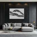 Abstract Female Form Metal Wall Art – Modern Geometric Steel Decor - KAF154