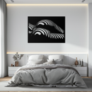 Abstract Female Form Metal Wall Art – Modern Geometric Steel Decor - KAF154