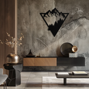 Mountain Forest Metal Wall Art - Geometric Nature Decor- KAF161