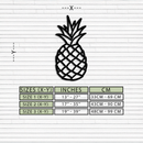 Pineapple Metal Wall Art - Tropical Geometric Home Decor- KAF171