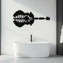 Guitar Landscape Metal Wall Art – Music & Nature Fusion - KAF191