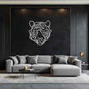Geometric Tiger Metal Wall Art - Modern Minimalist Decor - KAF207