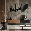 Tropical Metal Wall Art – 3-Panel Botanical Design - KAF216