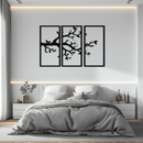 Branch Metal Wall Art – 3-Panel Minimalist Tree Design - KAF218