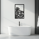 Floral Metal Wall Art – Elegant Botanical Home Decor - KAF219