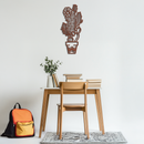 Cactus Metal Wall Art - Modern Geometric Desert Decor - KAF224