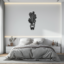 Cactus Metal Wall Art - Modern Geometric Desert Decor - KAF224