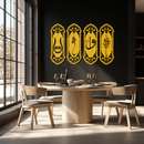 Ya Hafiz - Ya Allah Metal Wall Art Set - KAF246