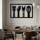 Guitar Neck Metal Wall Art - Modern Music Lover’s Decor- KAF258