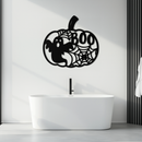Halloween Boo Pumpkin Metal Wall Art - Spooky Halloween Decor- KAF276