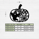 Halloween Boo Pumpkin Metal Wall Art - Spooky Halloween Decor- KAF276