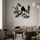 Love Birds Metal Wall Art - Romantic Silhouette Decor- KAF284